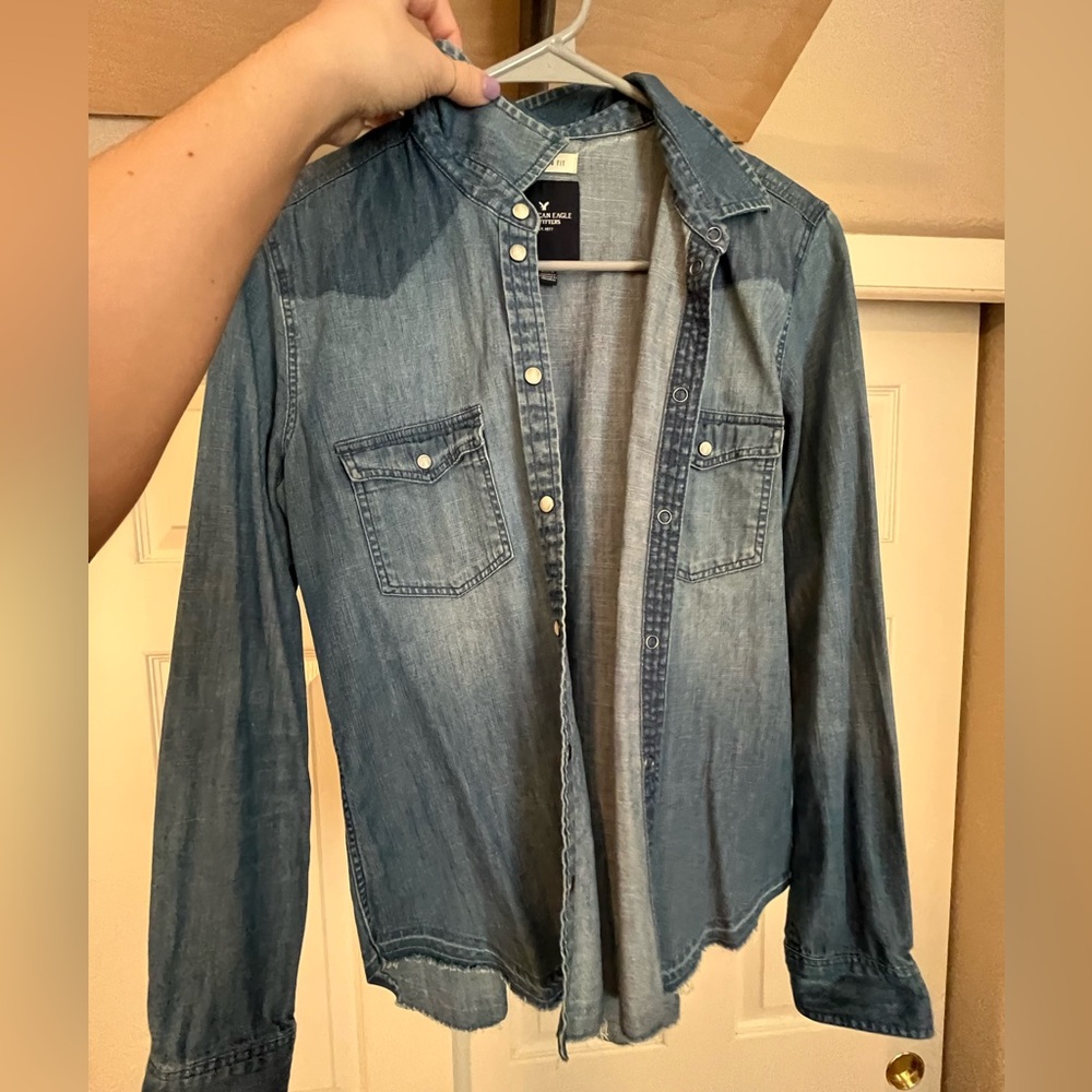 AE jean button up
